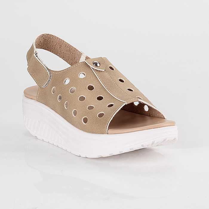 Sandal Wedges Tali Wanita Blackkelly LTE 163