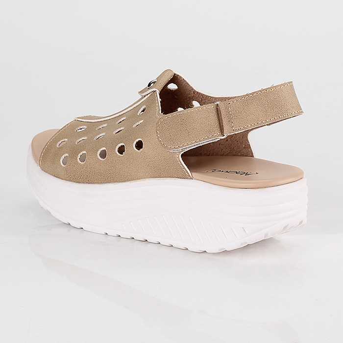 Sandal Wedges Tali Wanita Blackkelly LTE 163