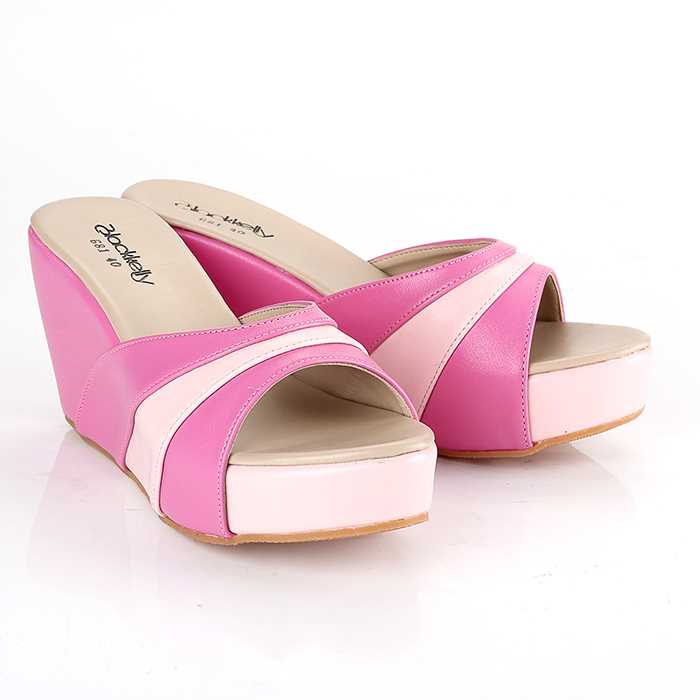 Sandal Wedges Wanita Blackkelly LPE 681