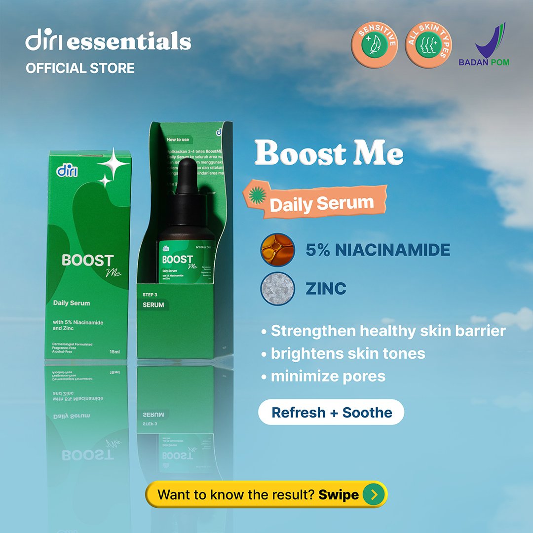 Diri Essentials BoostME Daily Serum with 5 Niacinamide and Zinc Serum
