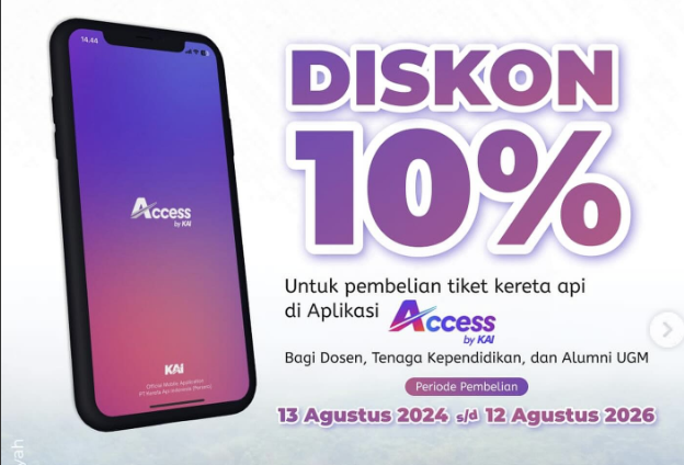 Banner - Diskon 10% KAI untuk KAGAMA