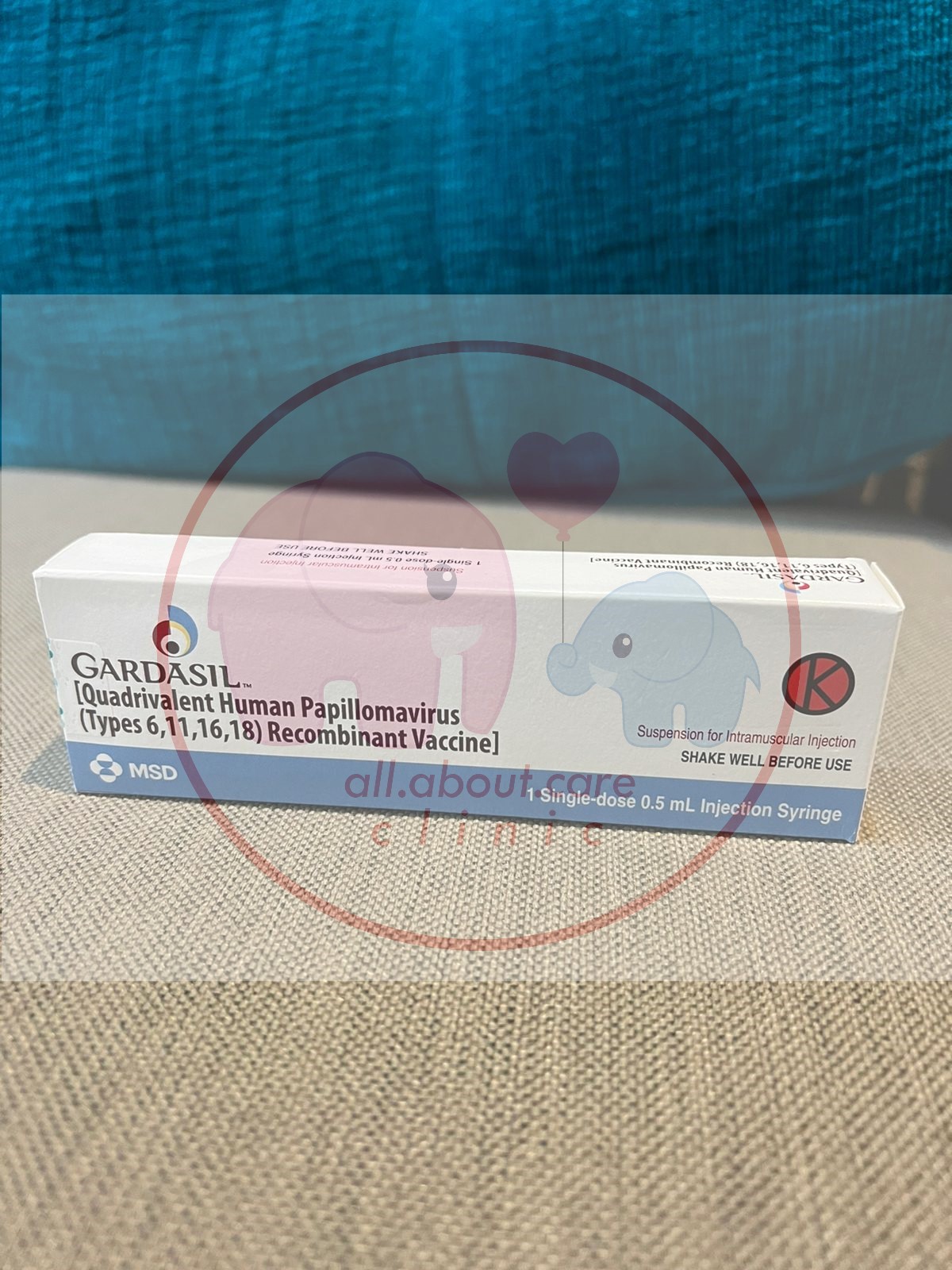 Vaksin Gardasil (quadrivalen) di All About Care Clinic