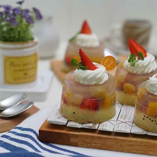 Jbw Intermediate 16 - Sponge Cake With Mix Fruit Pudding