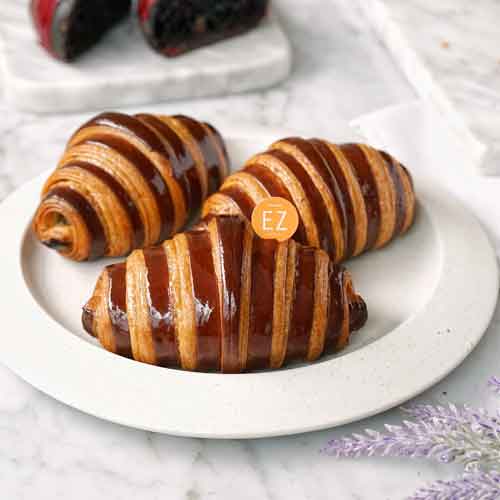 Session Number 14 - Chocolate Hazelnut Bicolor Croissant