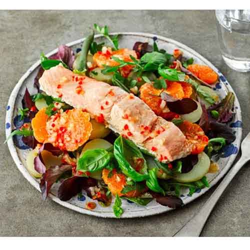 Session Number 18 - Salmon salad with goma dreasing