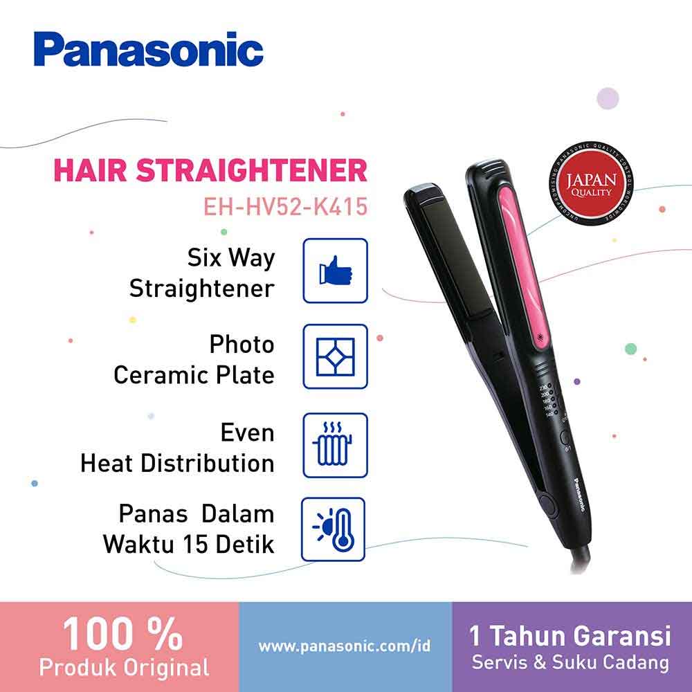 PANASONIC HAIR STRAIGHTENER EH-HV52-K415