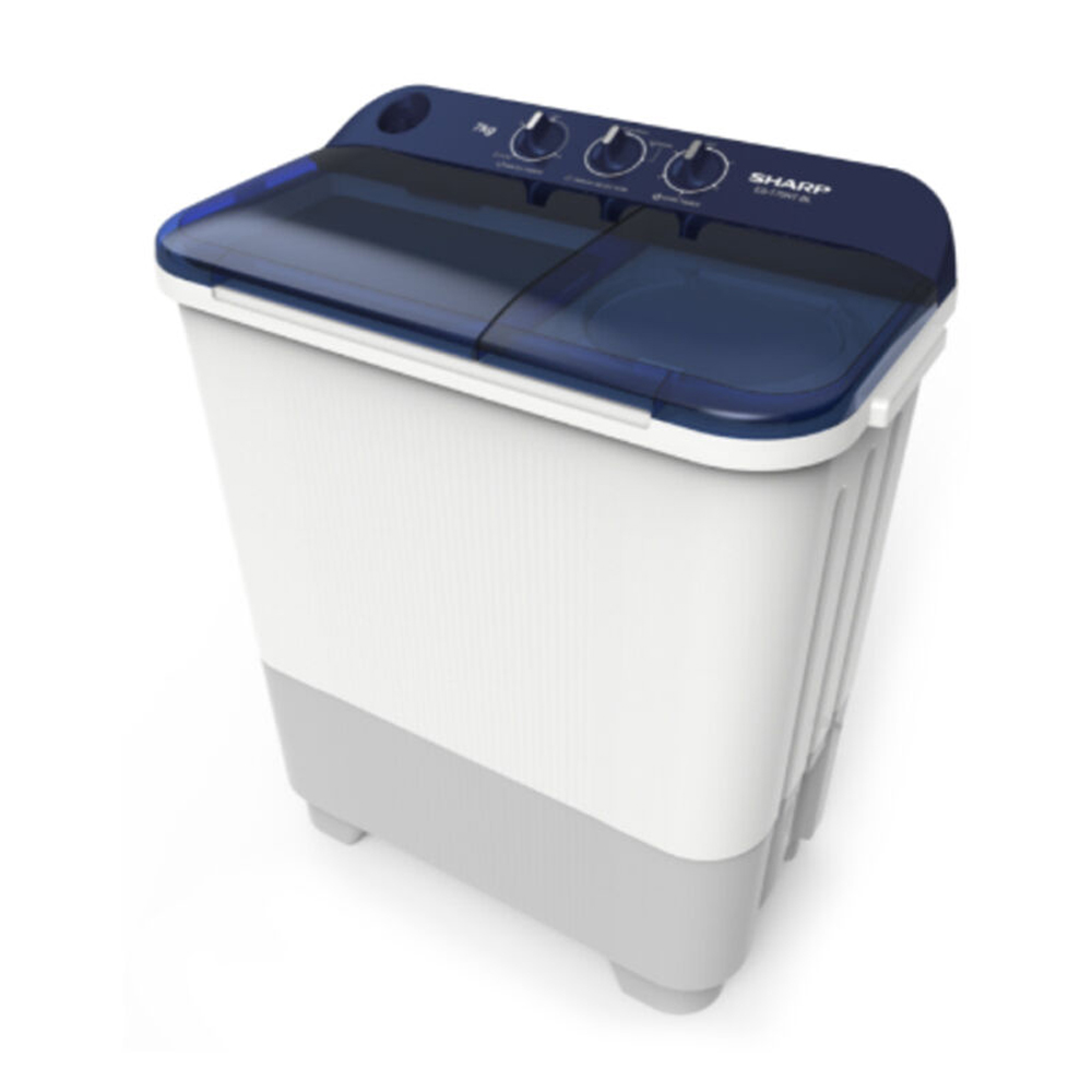 SHARP MESIN CUCI 2 TABUNG SEMI AUTO WASHER EST75NTBL