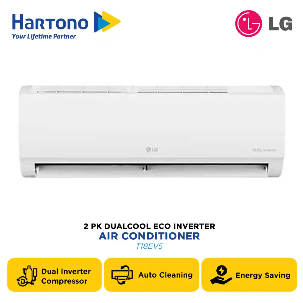 LG 2 PK AC SPLIT AIR CONDITIONER NEW INVERTER T18EV5