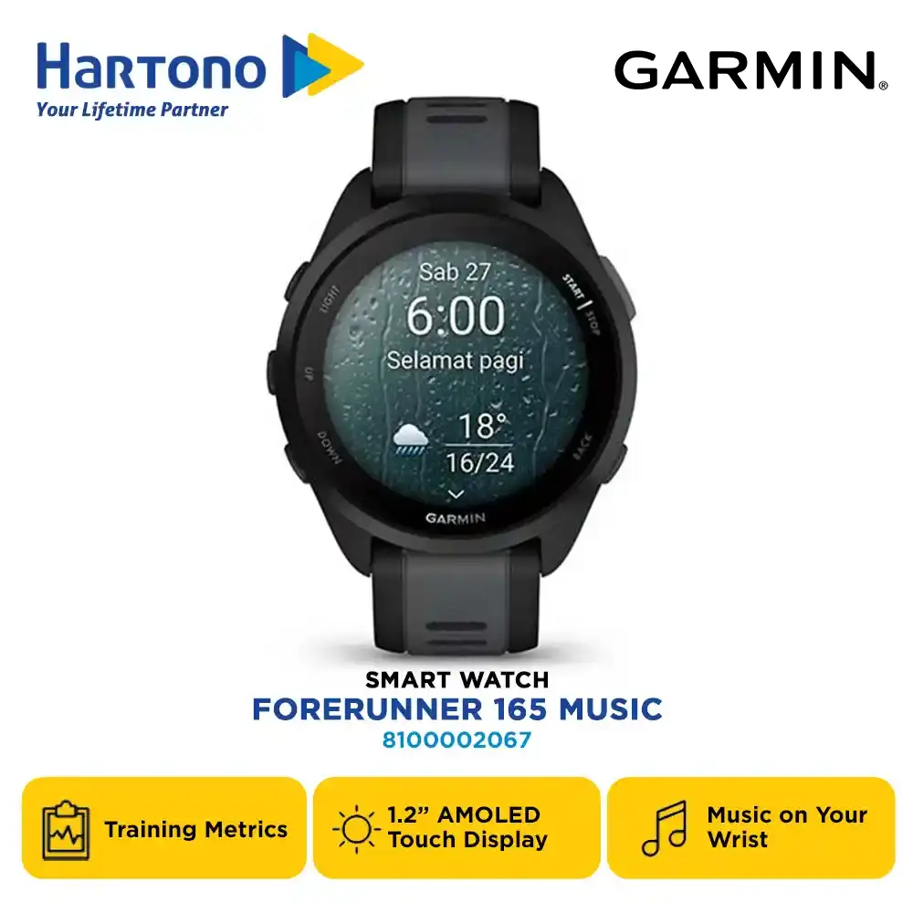 GARMIN SMART WATCH FORERUNNER 165 MUSIC SERIES