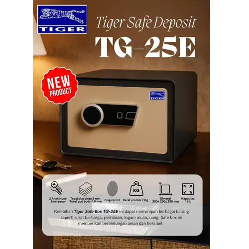 TIGER BRANKAS SAFE BOX TG-25E DIGIT+FINGER