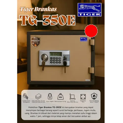 TIGER BRANKAS SAFE BOX TG-350E DIGITAL