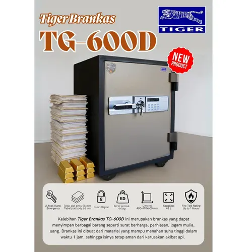TIGER BRANKAS SAFE BOX TG-600D DIGITAL