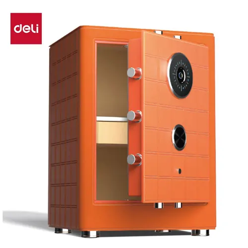 DELI BRANKAS SAFE BOX AE691Z DIGIT+FINGER ORANGE