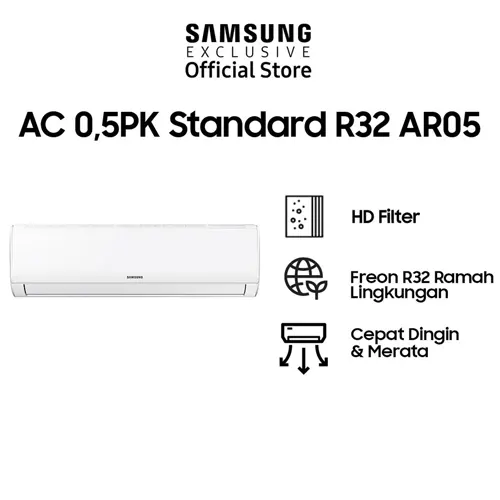 SAMSUNG 1/2 PK AC SPLIT STANDARD AIR CONDITIONER AR05BGHQASINSE