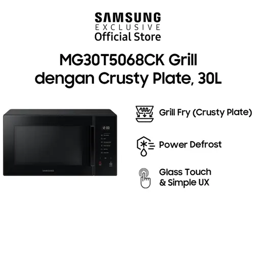 SAMSUNG COUNTERTOP MICROWAVE GRILL 30L MG30T5068CK/SE