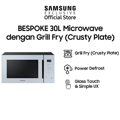 SAMSUNG BESPOKE COUNTERTOP MICROWAVE SKY BLUE 30L MG30T5068CY/SE