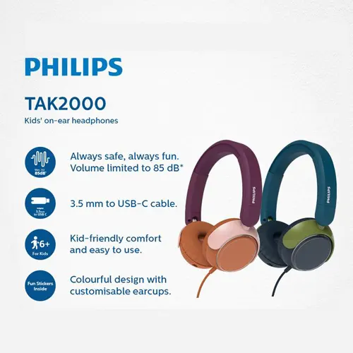 Philips Personal Headphone 2000 Series For Kids