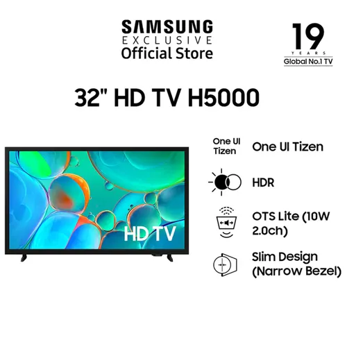 SAMSUNG 32 Inch HD SMART TV UA32H5000FKLXD