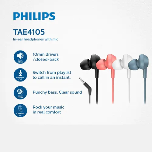 Philips Personal Earphone TAE4105 Series