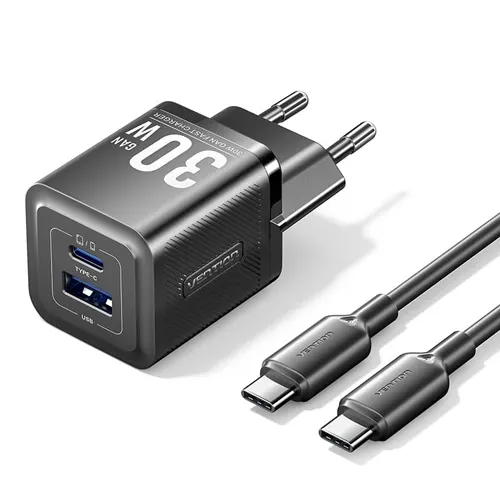Vention 2 Port USB Adaptor with USB-C to USB-C Cable FEQ Series