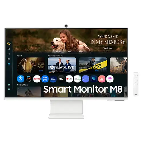 SAMSUNG 32 INCH 4K SMART MONITOR M80F VISION AI LS32FM803UEXXD
