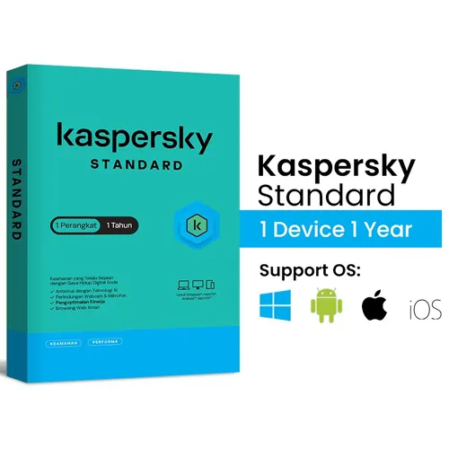 KASPERSKY SOFTWARE ANTIVIRUS STANDARD 1 USER 1 YEAR ( NON VPN )