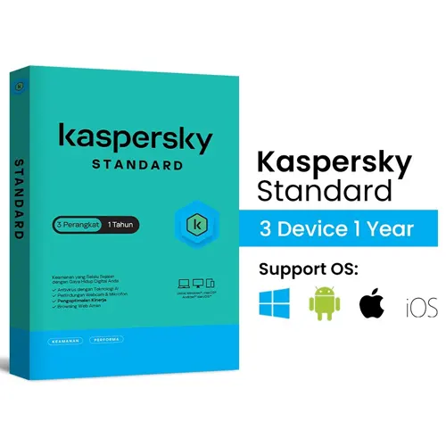 KASPERSKY SOFTWARE ANTIVIRUS STANDARD 3 USER 1 YEAR ( NON VPN )