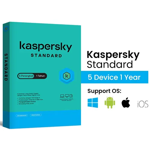 KASPERSKY SOFTWARE ANTIVIRUS STANDARD 5 USER 1 YEAR ( NON VPN )