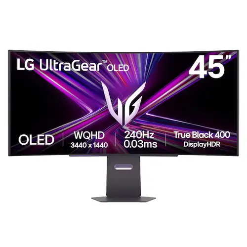 LG 45 Inch ULTRAGEAR OLED WQHD CURVED GAMING MONITOR 45GX900A-B_G3