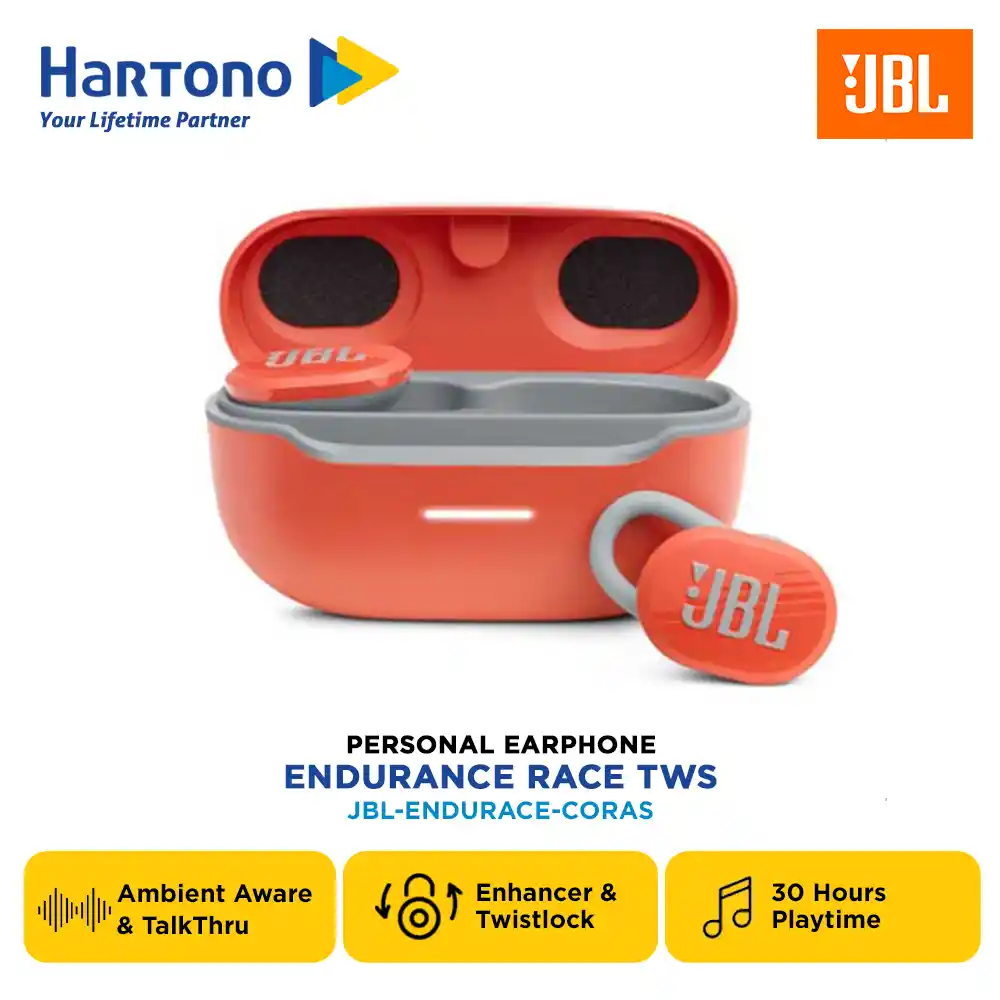 JBL PERSONAL EARPHONE ENDURANCE RACE TWS CORAL