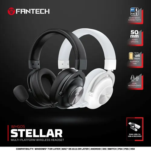 FANTECH MULTIMEDIA HEADPHONE STELLAR WHG05 SERIES