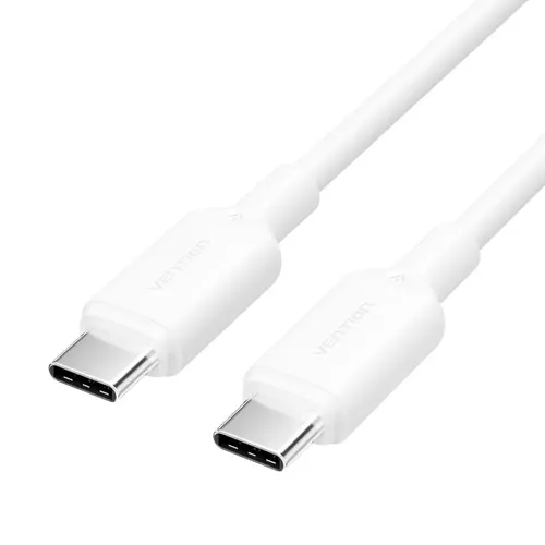Vention Kabel Data/Data Cable USB 2.0 Type-C Male to Type-C Male 1M White TRCWF