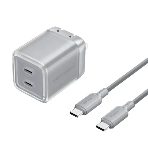 Vention Multi Charger Adaptor Type C 45W with Type C Cable 1M Series