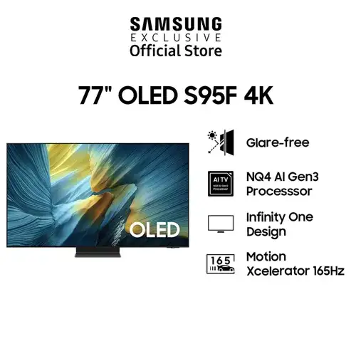 SAMSUNG 77 Inch 4K OLED SMART TV QA77S95FAKXXD