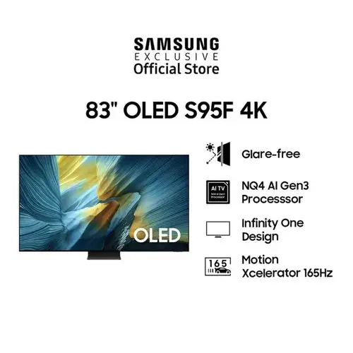 SAMSUNG 83 Inch OLED 4K Vision AI Smart TV QA83S95FAEXXD