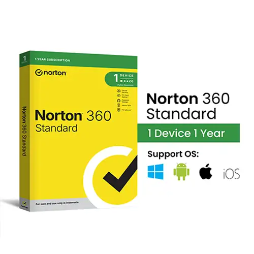 NORTON 360 STANDARD SOFTWARE SECURITY 1 DEVICE 1 YEAR NST1D1Y