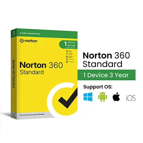 NORTON 360 STANDARD SOFTWARE SECURITY 1 DEVICE 3 YEAR NST1D3Y