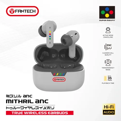 FANTECH PERSONAL EARPHONE TWS MITHRIL ANC TX4 GREY TX4-GY