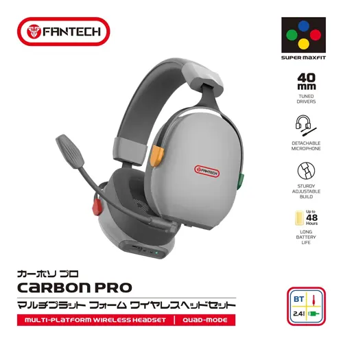 FANTECH GAMING HEADPHONE CARBON PRO WHG06 WHG06-GY-SPMXFT