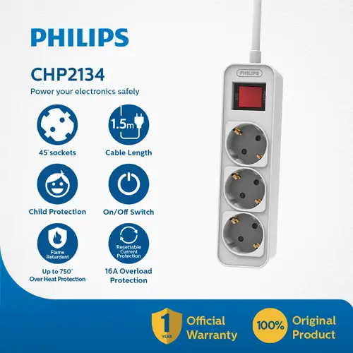 PHILIPS ELECTRIC SOCKET STOP KONTAK PHILPSPWSCHP2134W