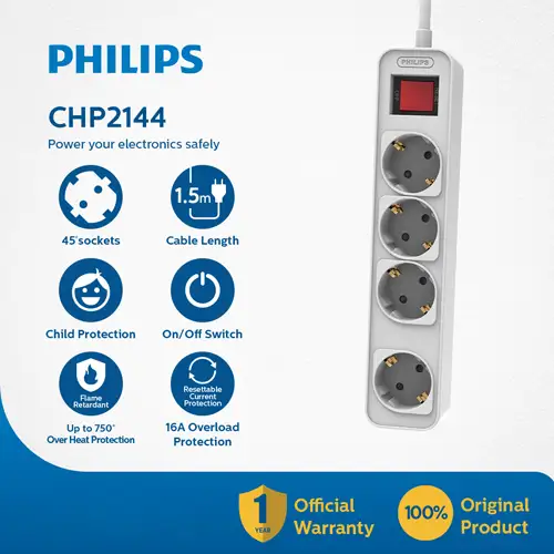 PHILIPS ELECTRIC SOCKET STOP KONTAK PHILPSPWSCHP2144W