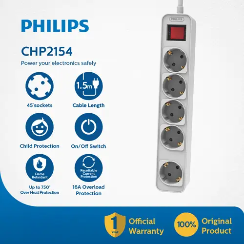 PHILIPS ELECTRIC SOCKET STOP KONTAK PHILPSPWSCHP2154W