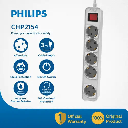 PHILIPS ELECTRIC SOCKET STOP KONTAK PHILPSPWSCHP2154WB