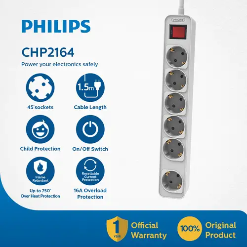 PHILIPS ELECTRIC SOCKET STOP KONTAK PHILPSPWSCHP2164W