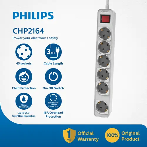 PHILIPS ELECTRIC SOCKET STOP KONTAK PHILPSPWSCHP2164WB