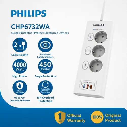 PHILIPS ELECTRIC SOCKET STOP KONTAK PHILPSPWSCHP6732WA