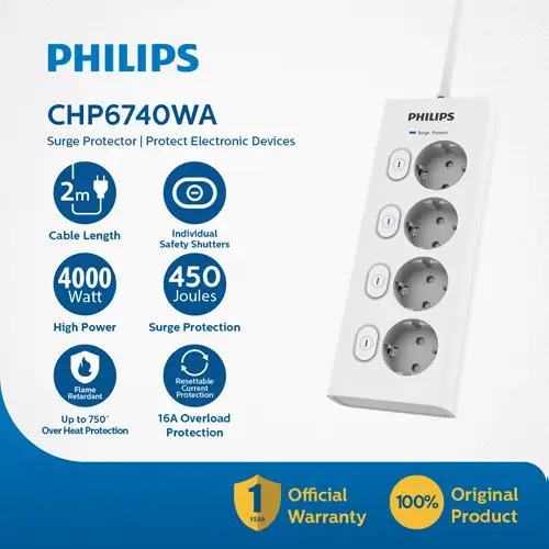 PHILIPS ELECTRIC SOCKET STOP KONTAK PHILPSPWSCHP6740WA