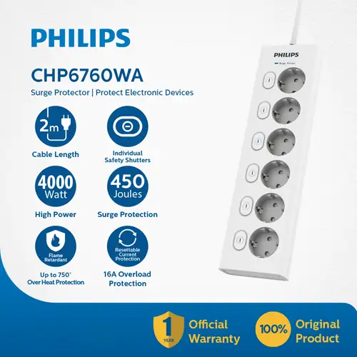 PHILIPS ELECTRIC SOCKET STOP KONTAK PHILPSPWSCHP6760WA