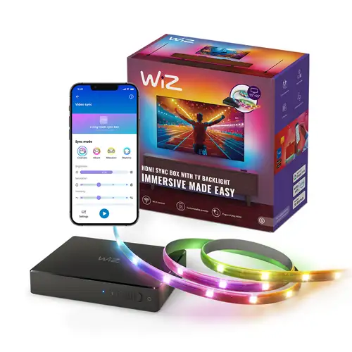 PHILIPS SMART LIGHT WIZ TV SYNC LIGHTS 55- 65 SYNCBOXSTARTER55