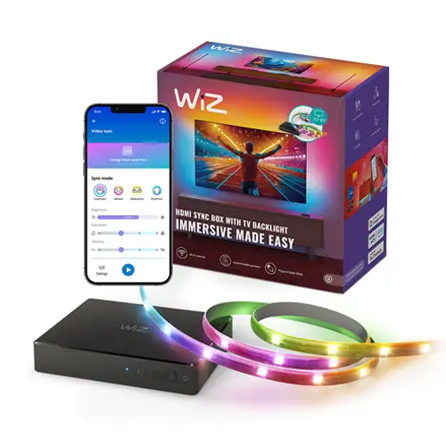 PHILIPS SMART LIGHT WIZ TV SYNC LIGHTS 75- 85 SYNCBOXSTARTER75